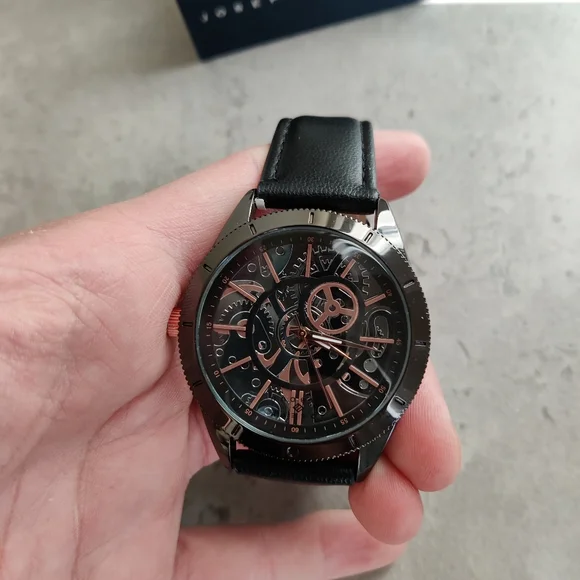 Joseph Abboud Accessories Joseph Aboud Luxury Black Watch Leather New Poshmark